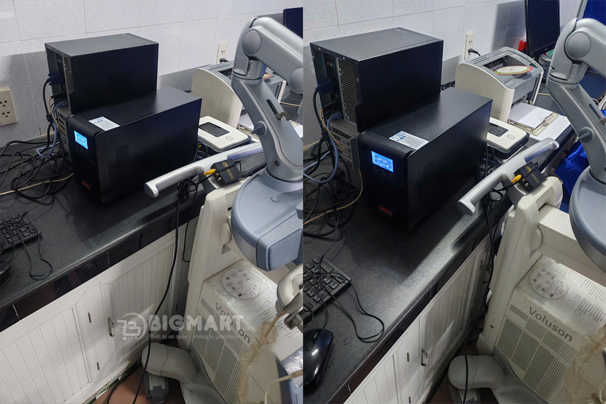 Lắp đặt bộ lưu điện 2000VA cho máy siêu âm 3D Voluson