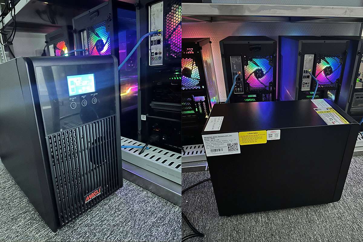 Lắp đặt bộ lưu điện 3000VA cho hệ thống máy chủ lưu trữ dữ liệu tại Data Center TpHCM