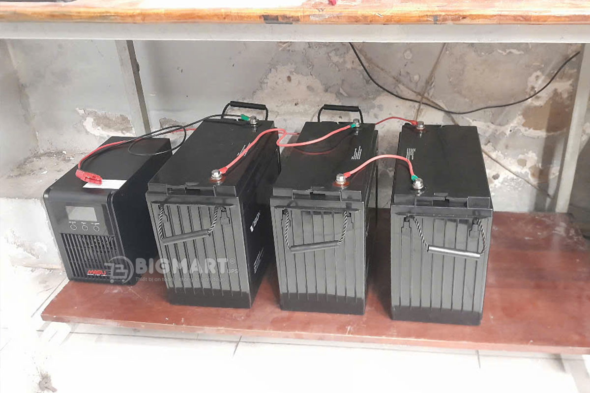Lắp đặt bộ lưu điện 1000VA, ắc quy 134Ah cho hệ thống máy in màu laser