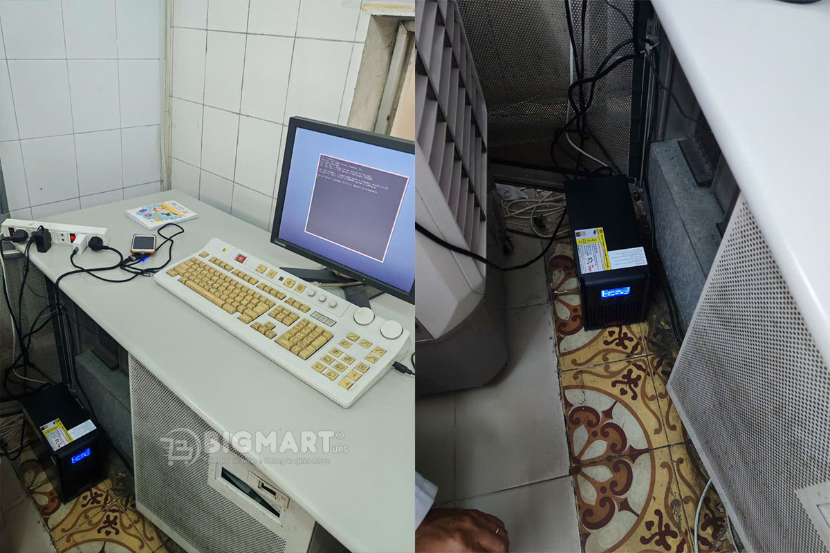 Bộ lưu điện UPS cho máy vi tính điều khiển CT Scanner tại phòng khám chuẩn đoán hình ảnh