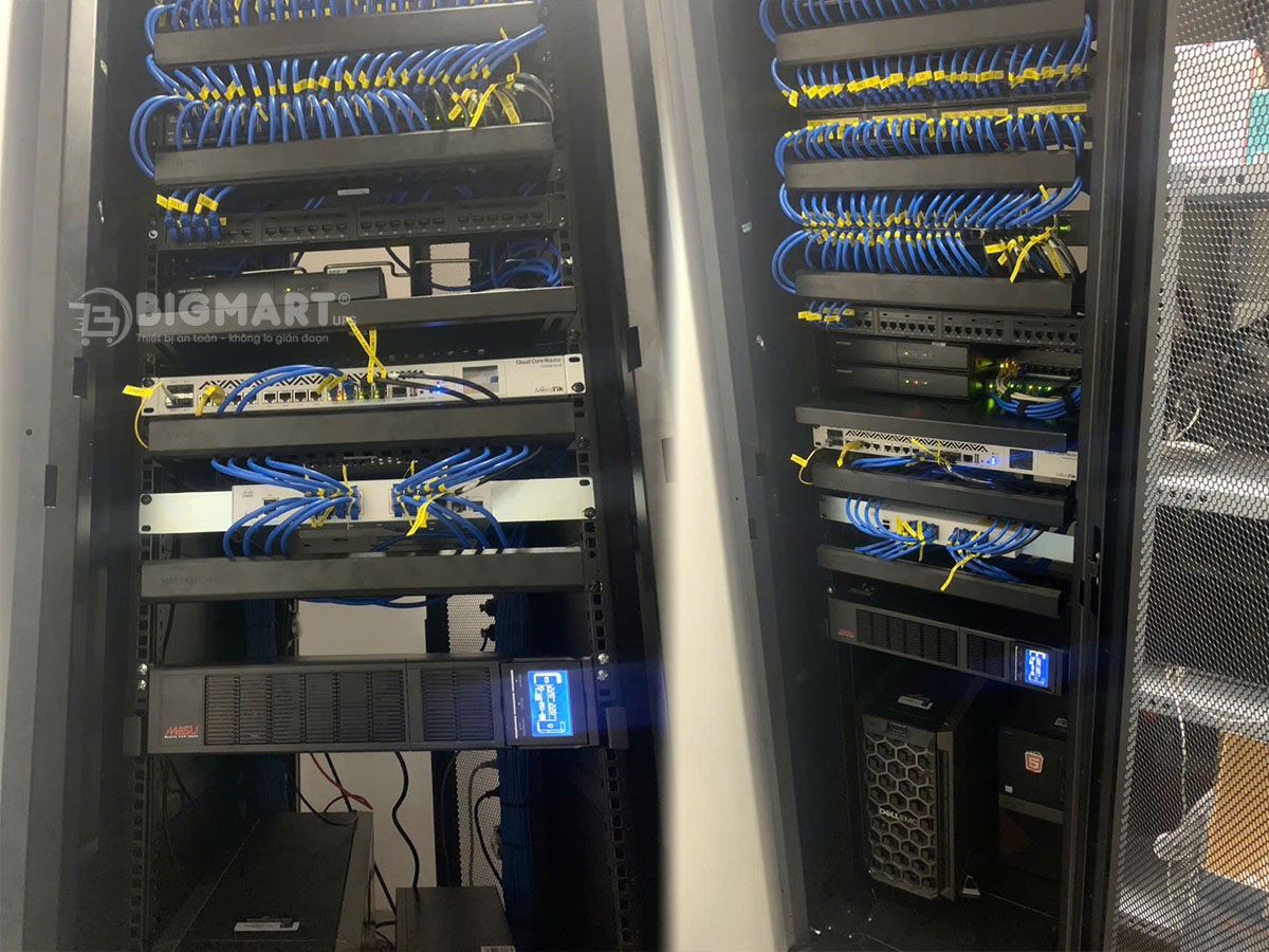 Bộ lưu điện 1kVA, ắc quy 55Ah cho hệ thống LAN router, switch tại TpHCM